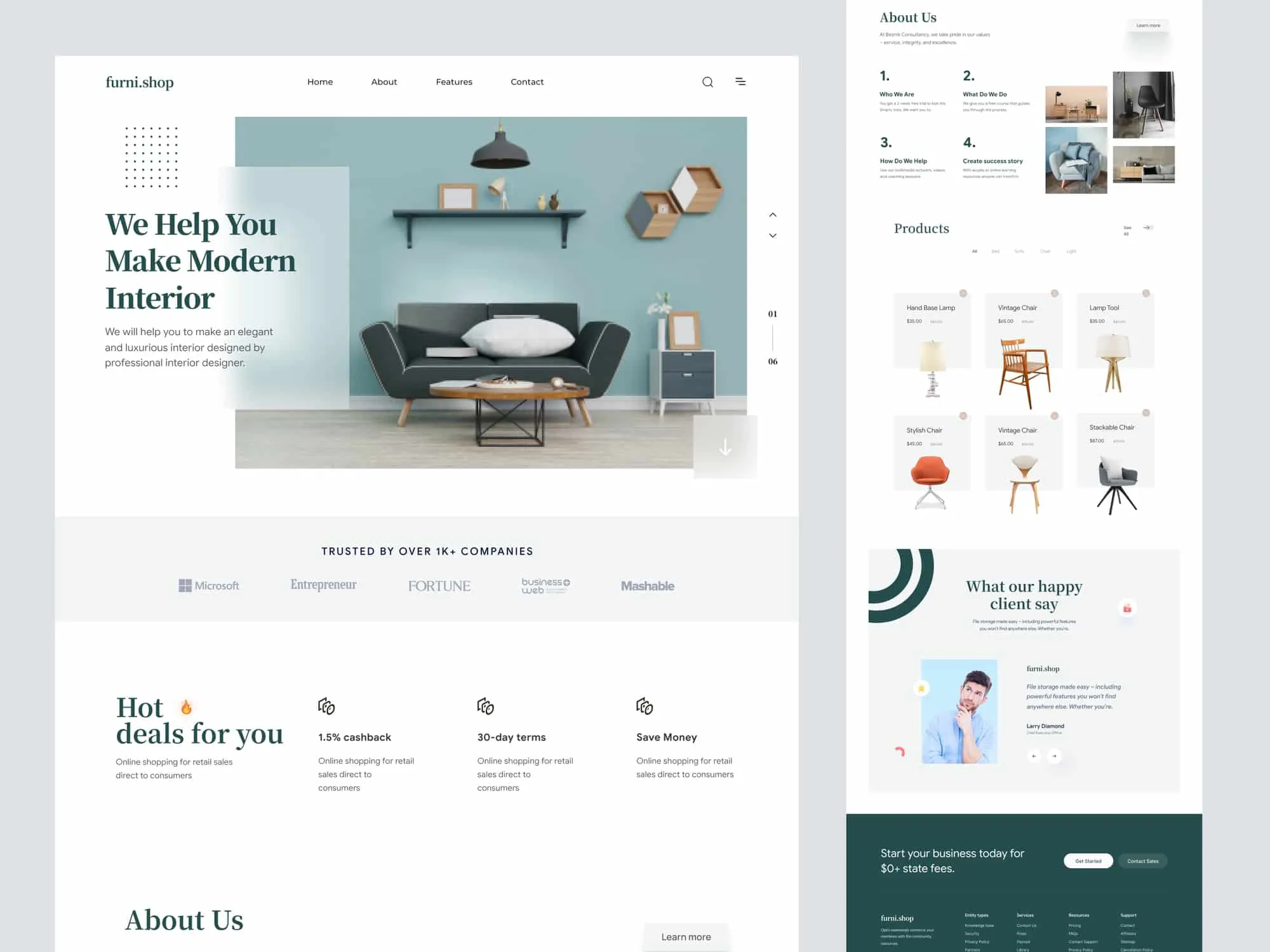 ecommerce-website-landing-page-design-for-furniture-company-by-ar-shakir